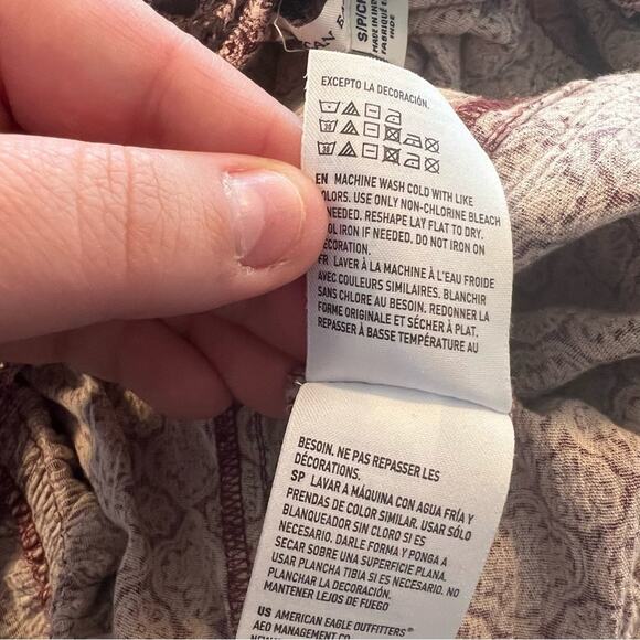 American Eagle AEO Sleeveless Romper Women's Size Small Dark Red Maroon - Picture 5 of 10